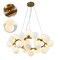 Modern Ceiling Light Gold Glass Globe Chandelier Pendant Lamp Living Room Decor